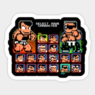 River City Brawl Select Screen Sticker